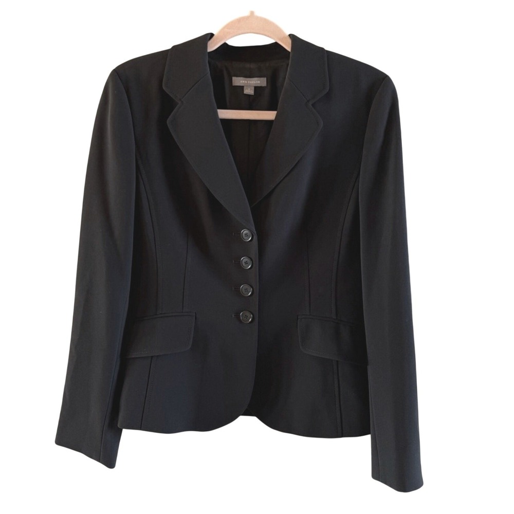 Ann Taylor Blazer Women's 6 EUC Jacket Only Studious Neutral Tailored